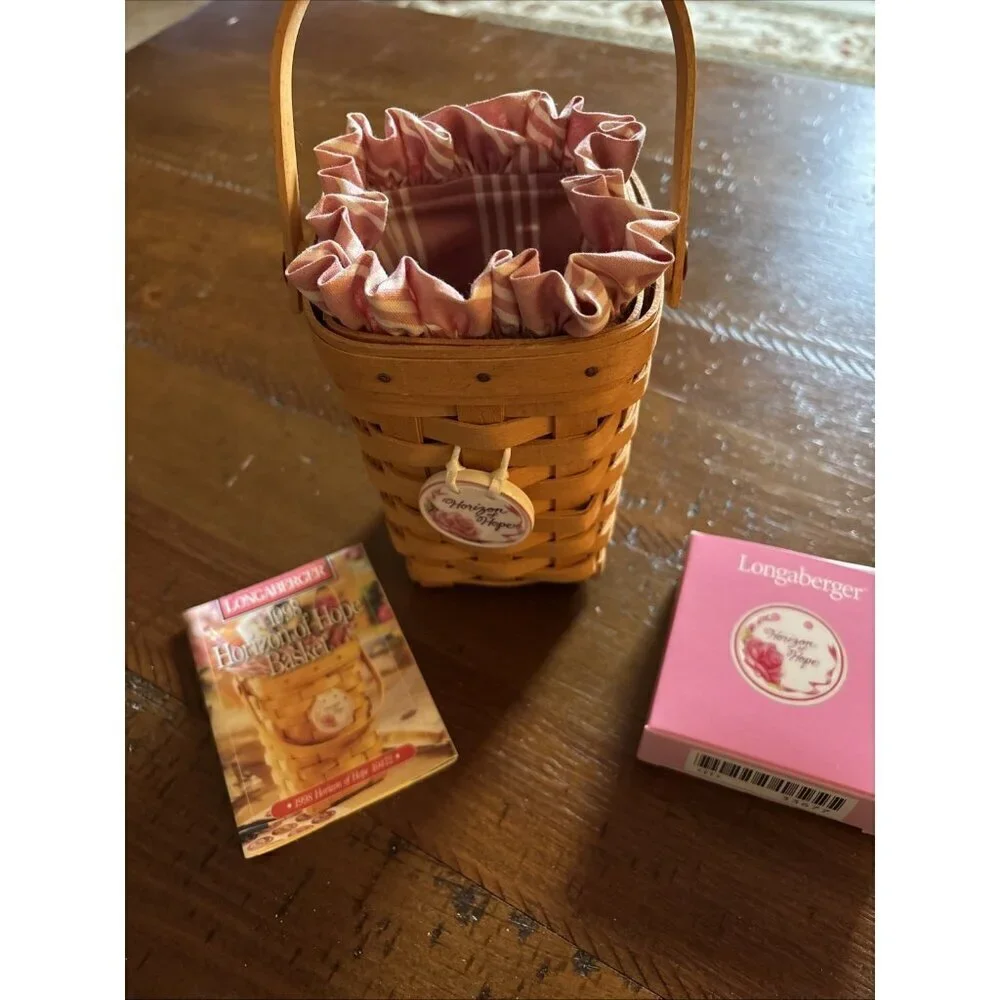 longaberger Horizon Of Hope Basket And Booklet 1998